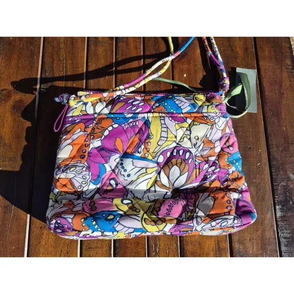 Vera Bradley Womens Featherweight Original Hipster Crossbody, Flutter, $80 MSRP - Picture 6 of 9
